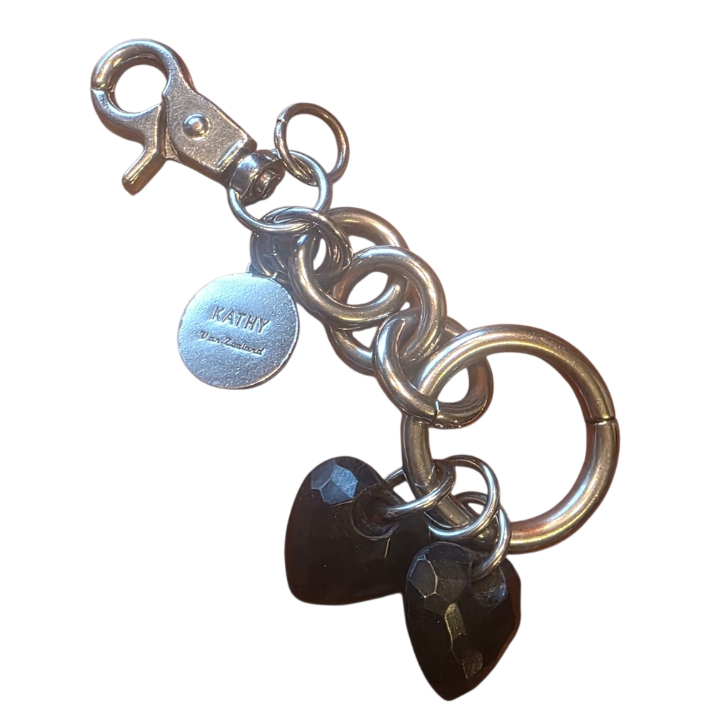 Kathy Van Zeeland Silver Keychain